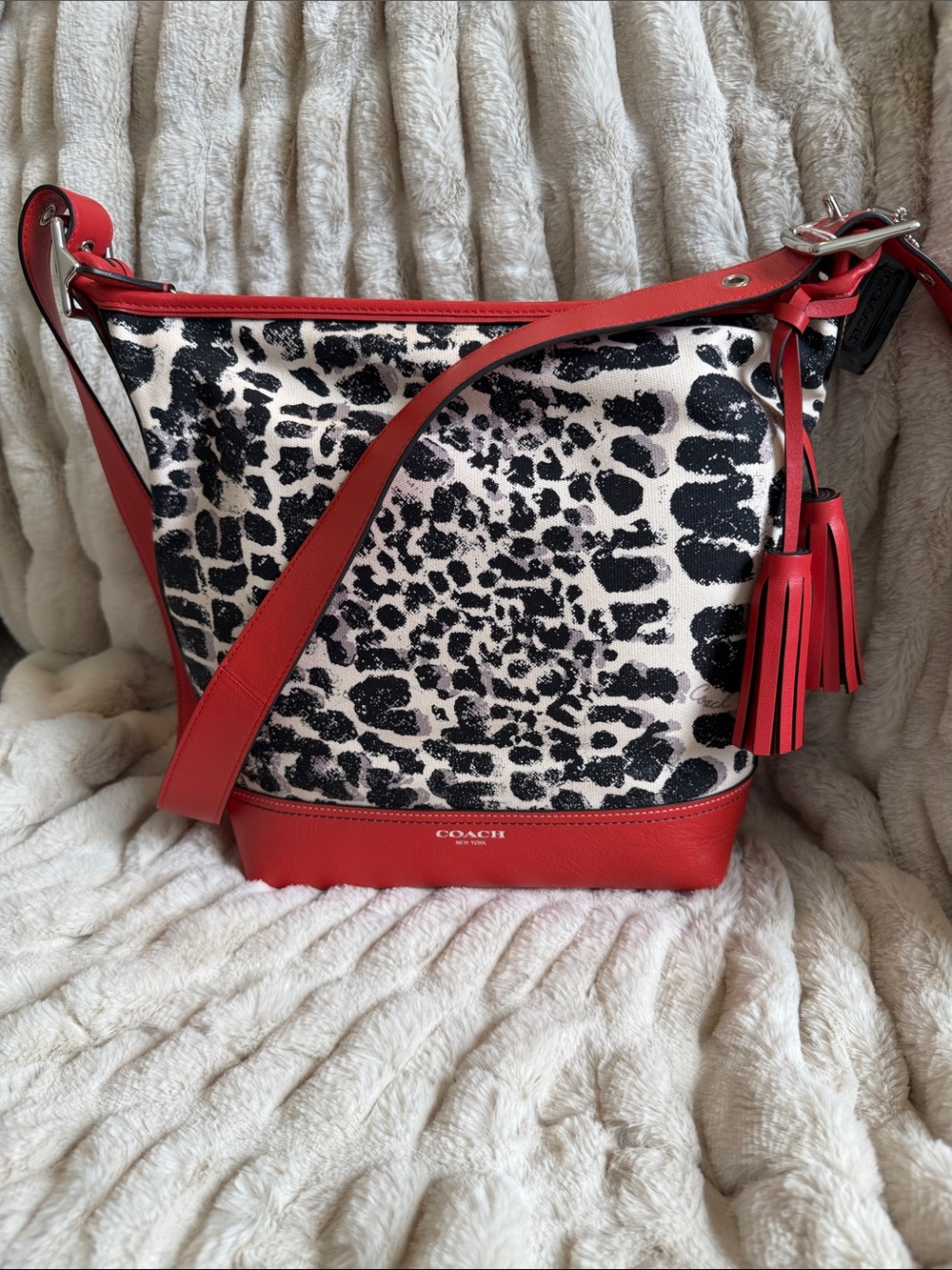 NWT Coach Legacy Ocelot Print Hobo bag